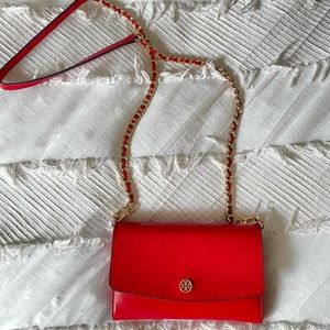 Tory Burch Red Chain Crossbody